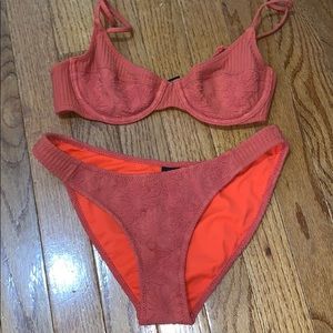 Triangl Red Underwire Suit!